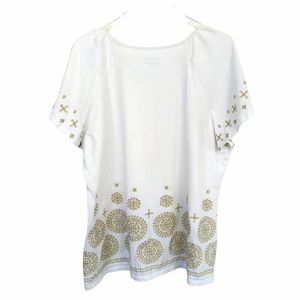 Charter Club | White Tee w/Embroidery  Sz 3x